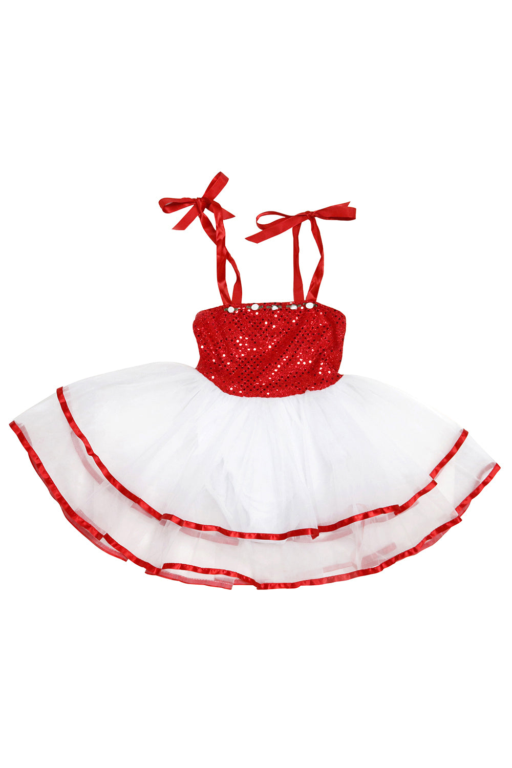 Girls Red Ribbon Costume Dress | Dancewear | Basic Moves™