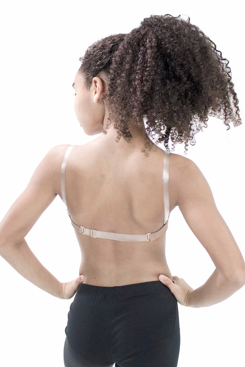 Transparent Straps & Back,Non-Padded Seamless Everyday Bra for