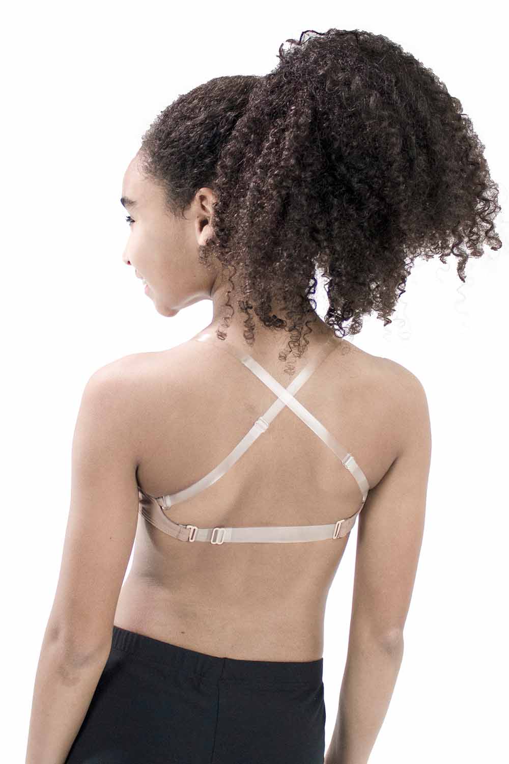 Clear Strap Backless Bra Wireless Bralette Low Back Cotton Dance Bras for  Girls Women Small Breast 