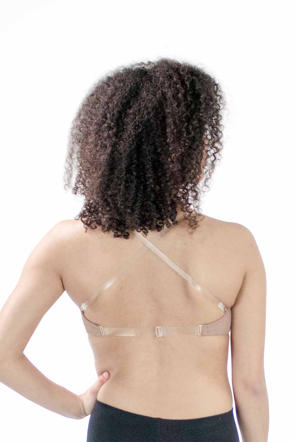 Basic Moves #4722 Adult Clear Back Seamless Bra TOP (Small) Nude at   Women's Clothing store: Athletic Underwear